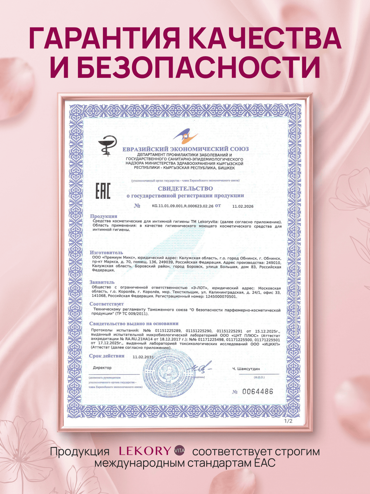 Официальный бланк декларации